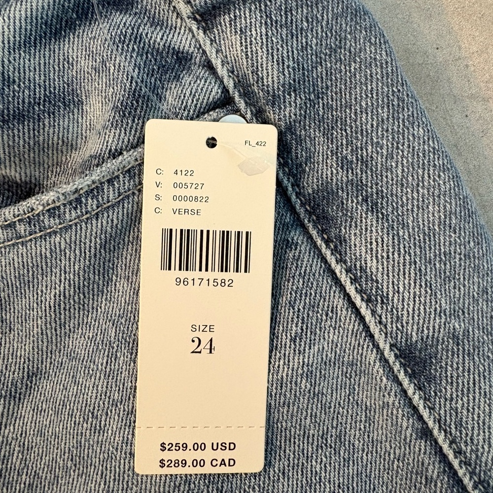 PAIGE NWT Light Blue Sasha Wide Leg Jeans - Picture 5 of 9